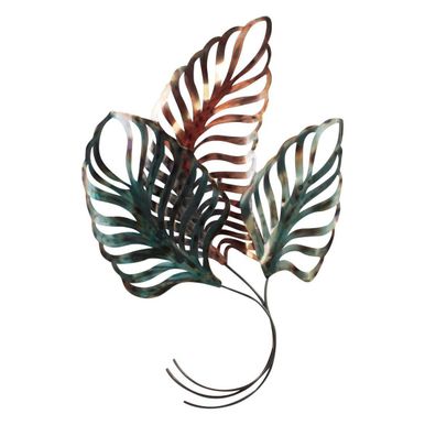 Schönheit der Blätter - 75x110cm, Metall, Handarbeit, von Artishoque
