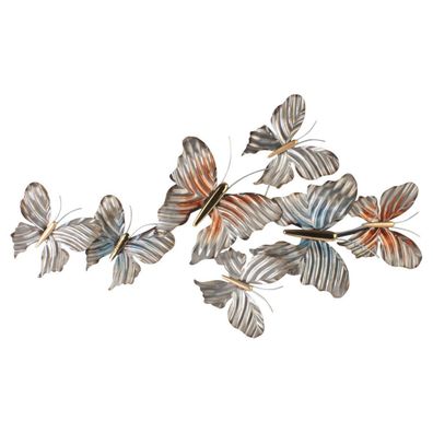 Schmetterlingsschönheiten - 80x48cm, Metall, Handarbeit, von Artishoque