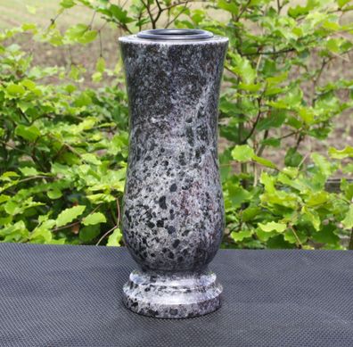 Vase Blumenvase Grabvase Gartenvase Granit-Vase Friedhof-Vase Granit Orion