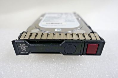 HP 1TB 2,5 Zoll 7.2K 6G SAS HDD 653954-001 605832-002 + HP Caddy Gen8 Gen9 Gen10