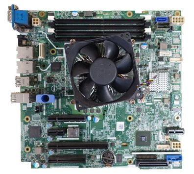 Dell Motherboard Mainboard T130, 0FGCC7 R31TT1 mit E3-1220v5 und Kühler