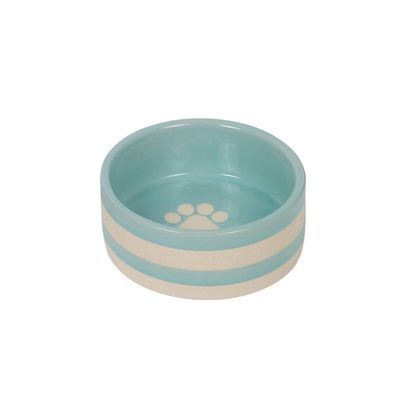 Nobby Keramik Napf "Strio"mint/ creme; ? 12,0 x 5,5 cm, 0,35 l