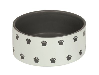 Nobby Hunde Keramiknapf "PATA"creme / grau ?18,0 X 7,0 cm