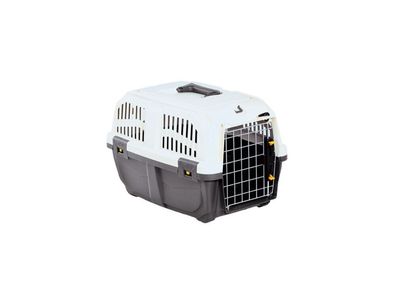 Nobby Transportbox "Skudo 1 IATA"grau / creme 48 x 31,5 x 31 Hund Dog Katze Cat