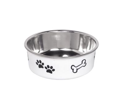 Nobby Hundenapf FUSION - Edelstahl Kunststoff - Fressnapf Wassernap13 cm 0,5 ltr