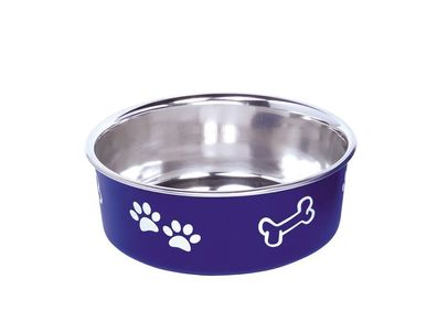 Nobby Hundenapf FUSION - Edelstahl Kunststoff - Fressnapf Wasserna 13 cm 0,5 ltr
