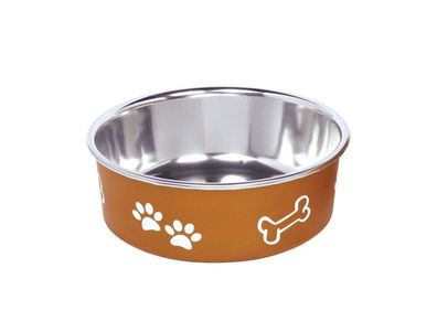 Nobby Hundenapf FUSION - Edelstahl Kunststoff - Fressnapf Wassern; 13 cm 0,5 ltr