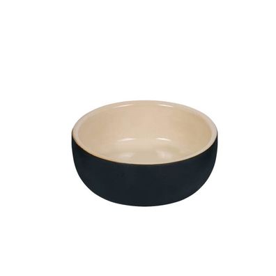 Nobby Keramik Napf "Kaunis"schwarz/ creme; 13,5 x 5,5 cm, 0,30 l Hund