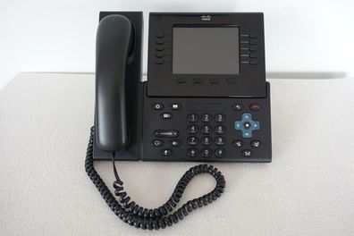 2 x Cisco IP Phone Telefon CP-9951-CL-K9, Farbdisplay, GBit, schwarz, PoE