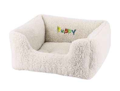Nobby Komfort Bett eckig "PUPPY"elfenbeinfarben 45 x 40 x 18 cm Hund Bett
