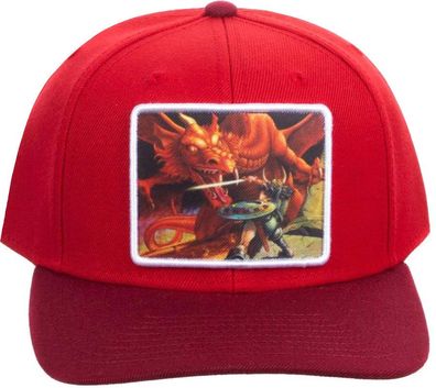 Offizielle Dungeons & Dragons Rote Snapback Cap Kappe mit 3D Logo - Made in Kanada