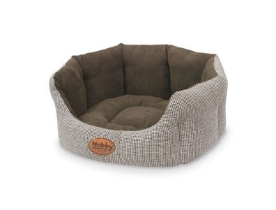 Nobby Komfort Bett oval "JOSI"kaffebraun 65 x 57 x 22 cm Hund K?rbchen