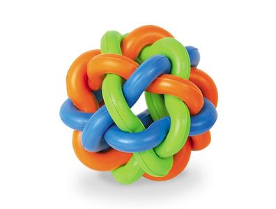 Nobby Vollgummi Knotenball9,5 cm Hund Spielzeug Kauen