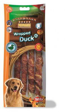 Nobby StarSnack Barbecue Wrapped Duck XL, 253 g Hund Dog Snack Leckerlie