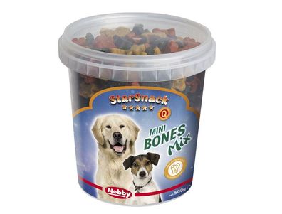 Nobby Hund Snack Leckerlie StarSnack Mini Bones "Mix" Karton; 10 kg
