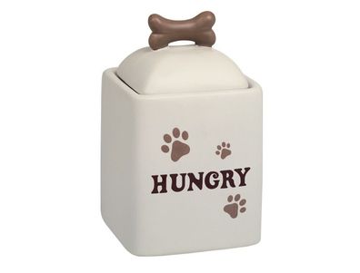 Nobby Snackdose "HUNGRY"creme 10,5 X 10,5 X 18,0 cm Hund Dog Leckerlie Snack