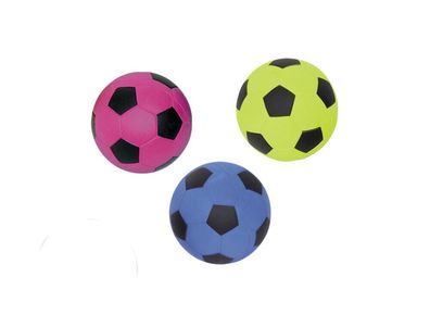 Nobby Moosgummi Fussballsortiert 9,0 cm Hund Spielzeug Kauen
