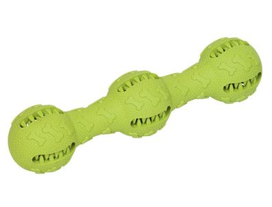 Nobby Vollgummi Stickgruen 21 cm Hund Spielzeug Kauen schwimmt