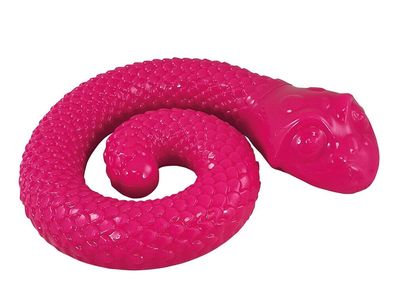 Nobby TPR Schlange 18 cm lila Hund Spielzeug Kauen Leckerlie schwimmt