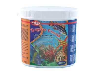 Nobby Fische Zierfisch Flocken Mix Dose 1000 ml Aquarium Fischfutter Futter