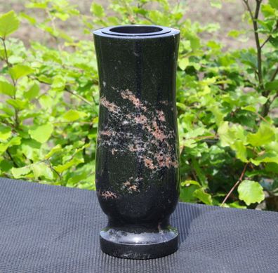 Grabvase Vase Gartenvase Granitvase Friedhof-Vase aus Aurora