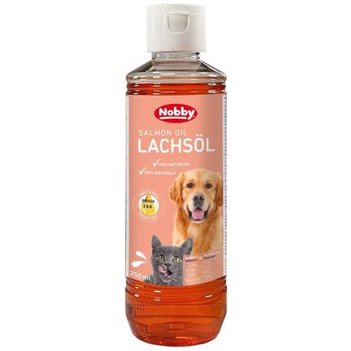 Nobby Hund Dog Katze Cat Lachsöl 250 ml