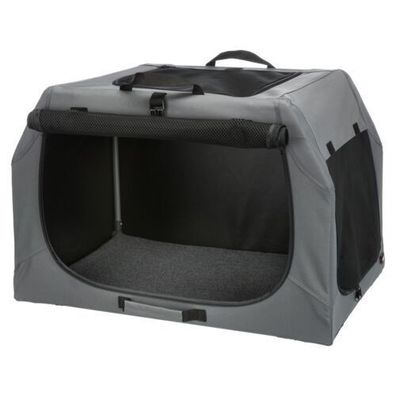 Mobile Kennel Hund Box Transportbox Easy S–M: 71 × 49 × 51 cm, grau