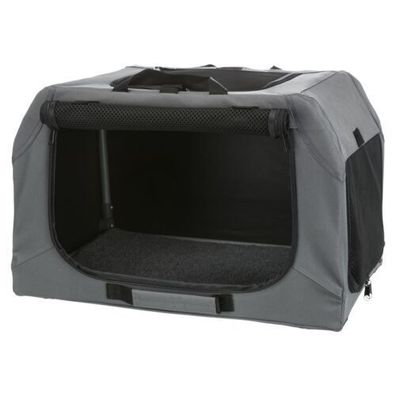 Mobile Kennel Hund Box Transportbox Easy XS–S: 50 × 33 × 36 cm, grau