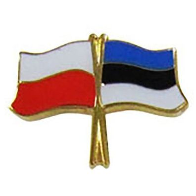 Anstecknadel Pin Fahnenmast Polen-Estland
