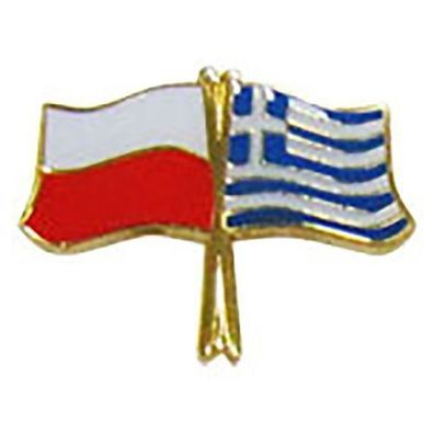Knöpfe Pin Flaggenstift Polen-Griechenland