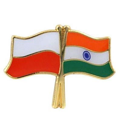 Knöpfe Pin Fahnenstift Polen-Indien