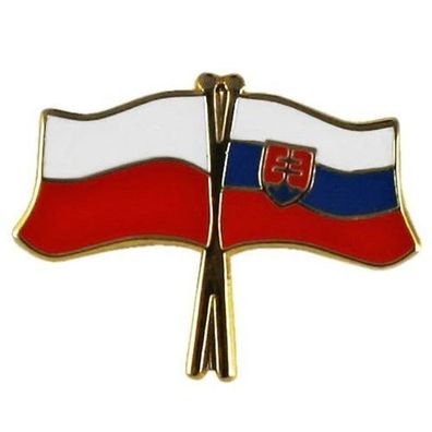 Knöpfe Pin Polen und Slowakei Flaggenstift
