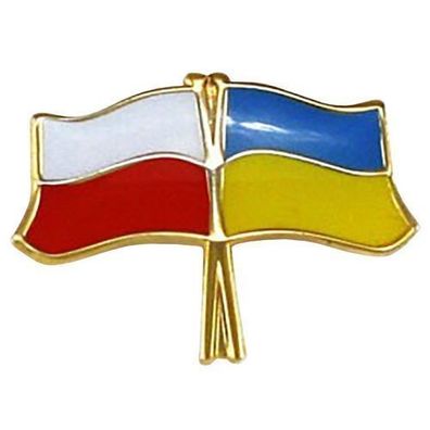 Pin Fahnenstift Polen-Ukraine