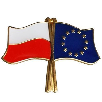 Knöpfe Pin Fahnenmast Polen-Europäische Union
