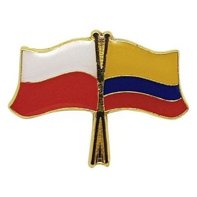 Pin Polen-Kolumbien Flaggenstift