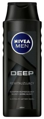 Nivea Men, Deep, Haarshampoo für gründliche Reinigung, 400 ml