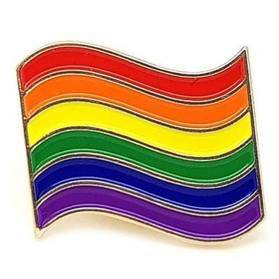Knopfabzeichen Pin Regenbogen-LGBT-Flaggenstift