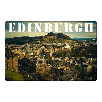 Kühlschrankmagnet mit Skyline von Edinburgh Vereinigte Königreich