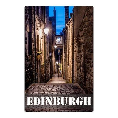 Edinburgh Backstreet Kühlschrankmagnet Vereinigte Königreich