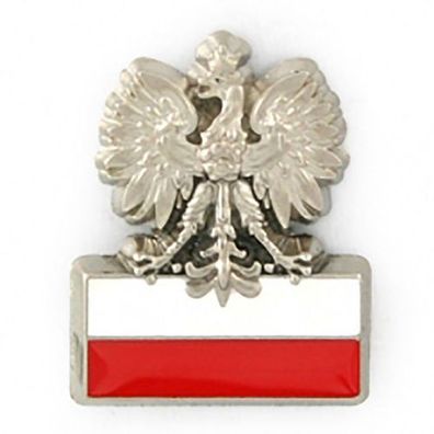 Pin Adler mit Flagge Polen