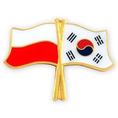 Knöpfe Pin Flaggenstift Polen-Südkorea