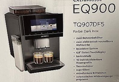 Siemens TQ907DF5 EQ.900 Kaffeevollautomat Edelstahl