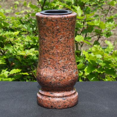 Vase Blumenvase Grabvase Gartenvase Granitvase aus Granit Vanga