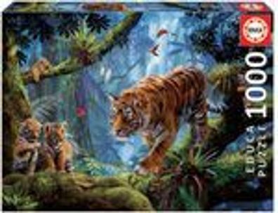 Tiger im Baum - 1000 Teile