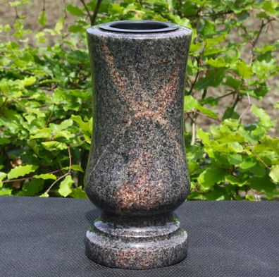 Vase Blumenvase Grabvase Gartenvase Granitvase Steinvase