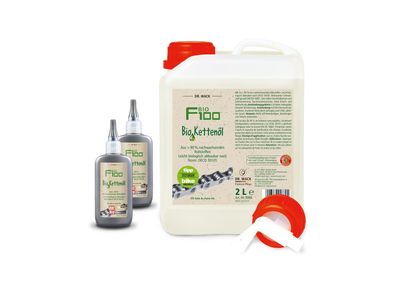DR. WACK F100 Bio Kettenöl Biobasierter 2 l Kanister, mit Auslaufhahn und 2x 100 ...