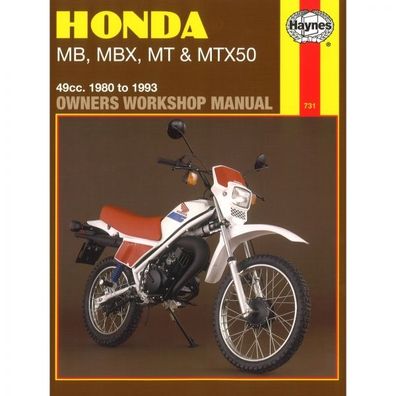 Honda Motorrad MB, MBX, MT und MTX 50 (1980-1993) Reparaturanleitung Haynes