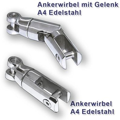 Ankerkettenwirbel mit Gelenk Edelstahl Yacht Anker Ankerkette Bootsport