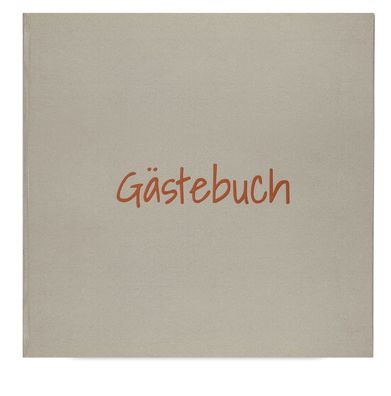 Güss Gästebuch 80 S. Hardcover grau 20x20cm