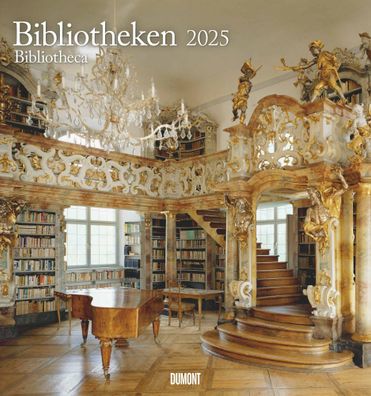 Kalender 2025 -Bibliotheken 2025- 45 x 48cm